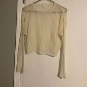 Superdown Ribbed Texture Lightweight Sweater XS